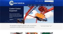 Desktop Screenshot of customcontrolsinc.com