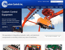 Tablet Screenshot of customcontrolsinc.com